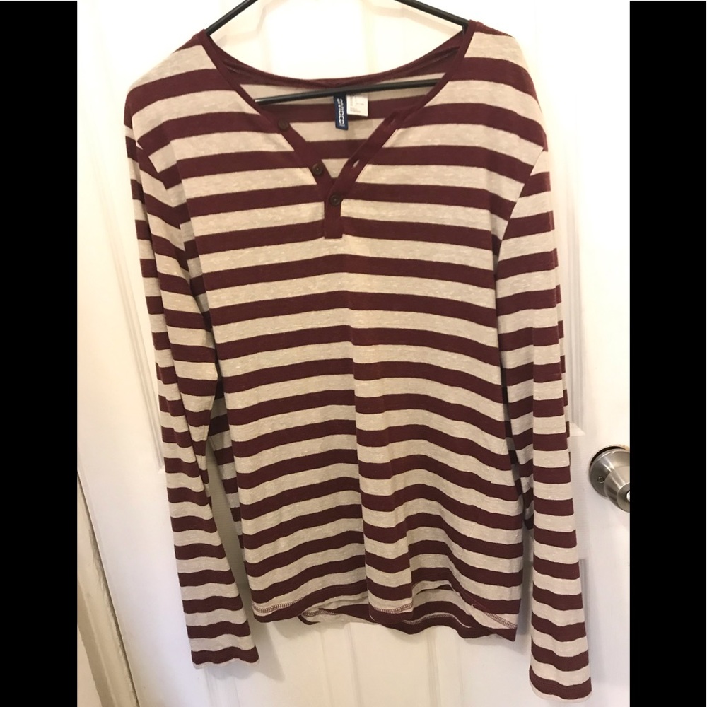Long sleeve striped Divided H&M shirt men’s
